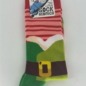 Festive Striped Elf Socks